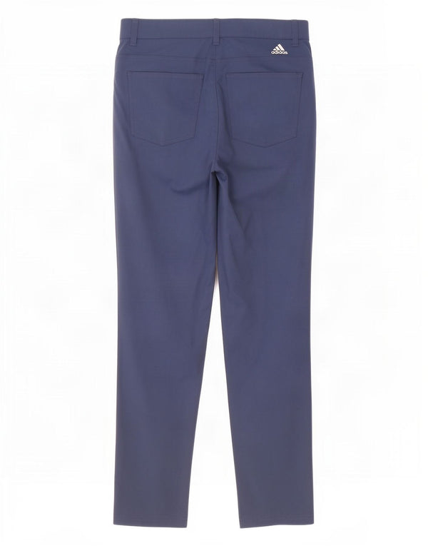 Pantalón Adidas Hombre Slim Casual W32 L30 Poliamida Azul