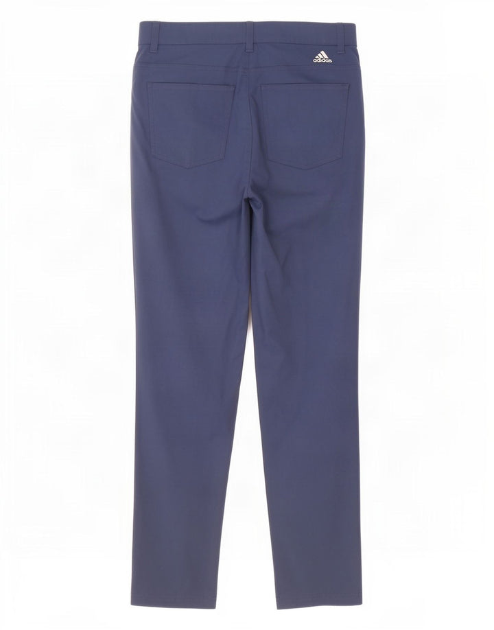 Pantalón Adidas Hombre Slim Casual W32 L30 Poliamida Azul