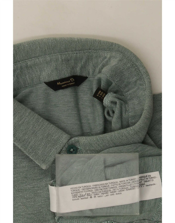 Polo Massimo Dutti Hombre Large Verde Algodón