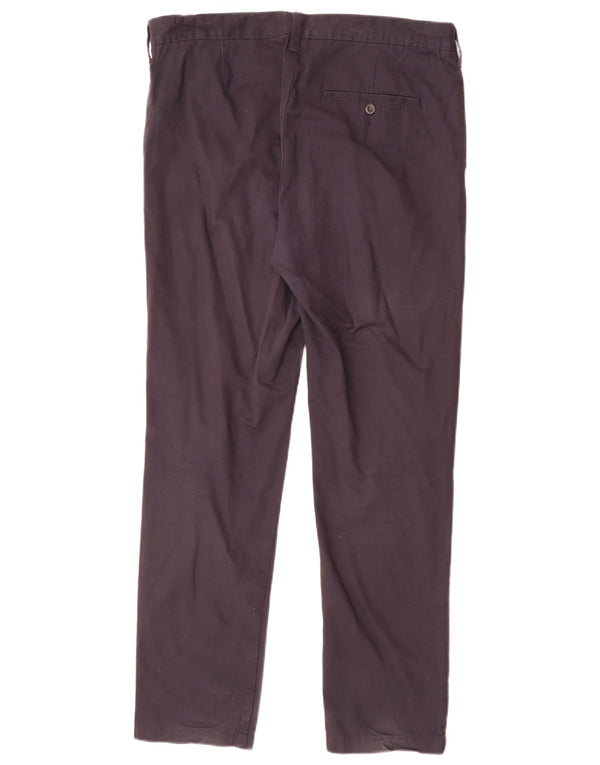 Marks & Spencer Pantalones chinos cónicos para hombre W34 L29 Algodón azul marino