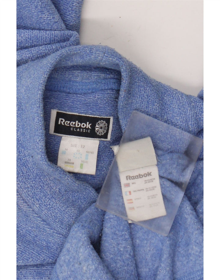 Reebok Mujer Sudadera Jumper UK 12 Medio Azul Poliéster