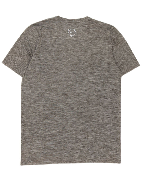 Nike Camiseta Dri Fit para hombre Top 3XL Poliéster moteado gris