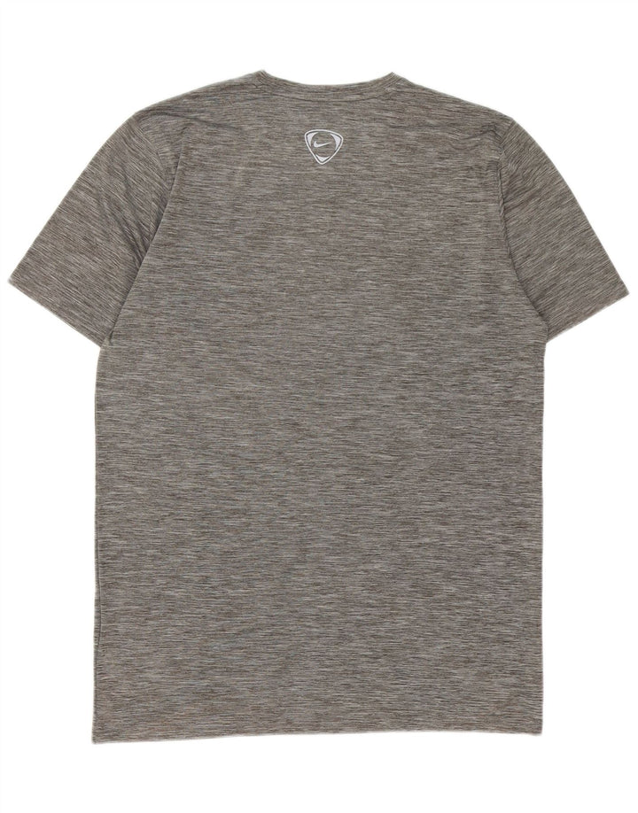Nike Camiseta Dri Fit para hombre Top 3XL Poliéster moteado gris