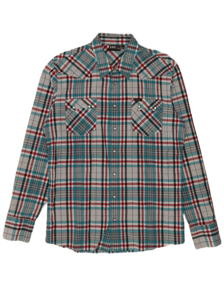 Lee Camisa De Franela XL De Algodón A Cuadros Multicolor Hombre