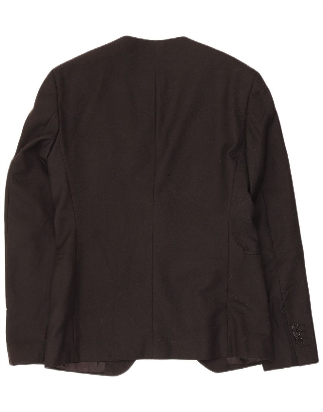 Zara Chaqueta tipo blazer de 2 botones para hombre EU 48 Mediano Negro Poliéster