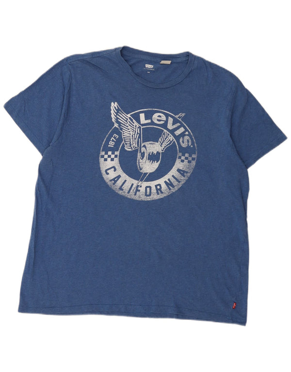 Levi's Camiseta gráfica para hombre Top 2XL Azul