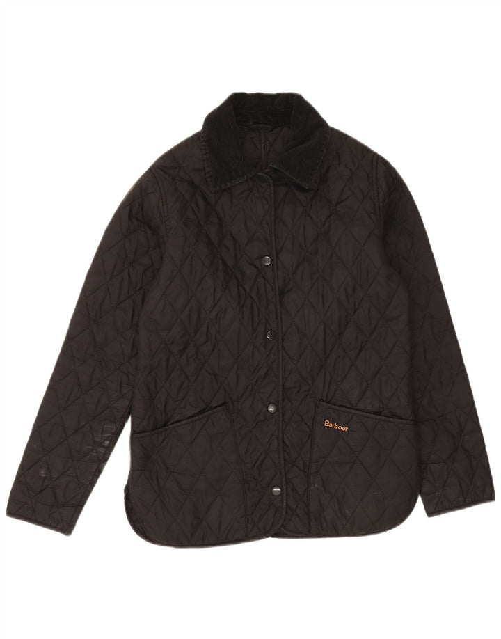 Barbour Chaqueta acolchada para mujer Reino Unido 8 Pequeño Negro