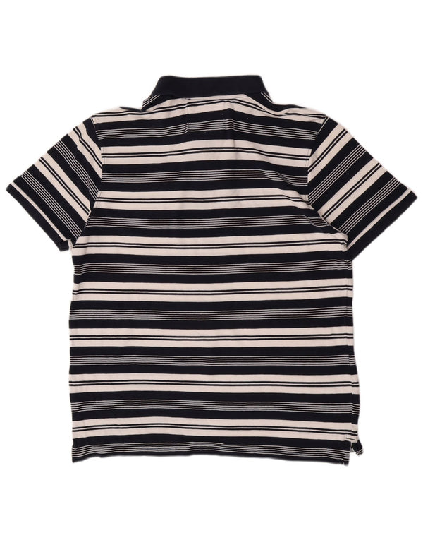 Crew Clothing Polo para hombre XL Algodón a rayas azul marino