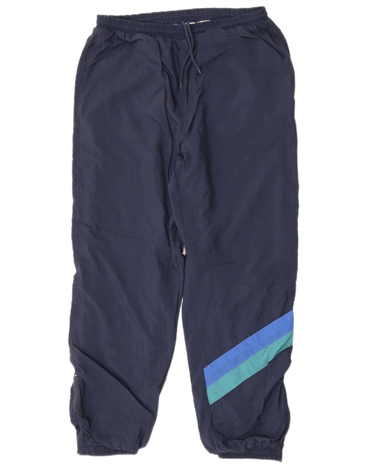 C&A Hombre Pantalones De Chándal Joggers Large Azul Marino Colorblock Poliamida