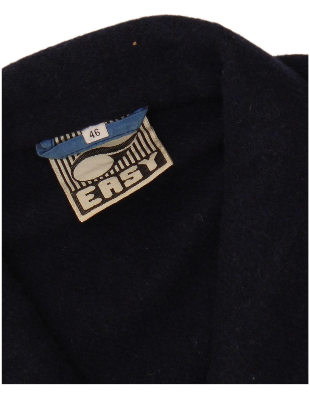 EASY Chaqueta tipo blazer con 4 botones y manga 3/4 para mujer IT 46 Grande Azul marino