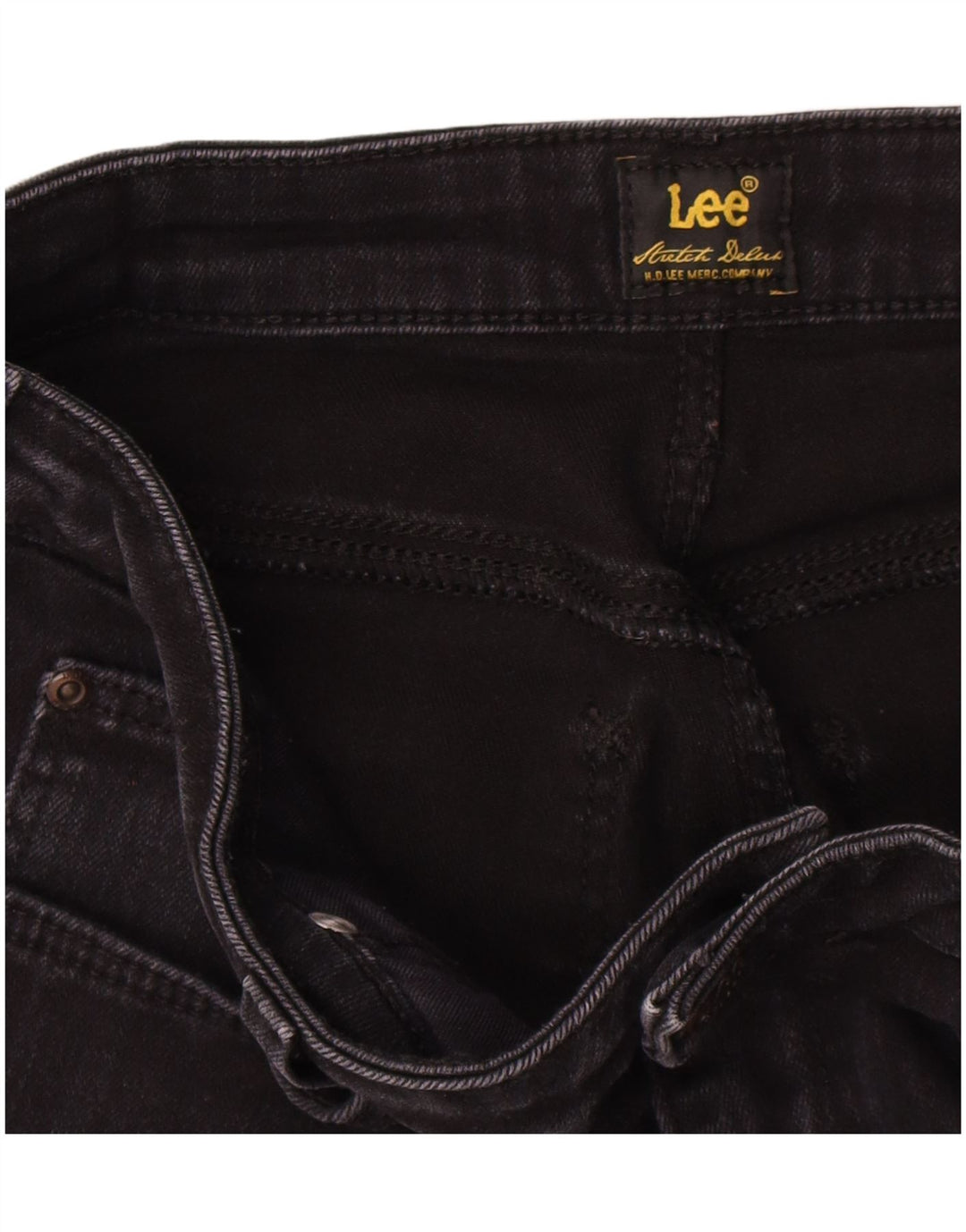 Vaqueros Lee Mujer Rectos W30 L29 Negro
