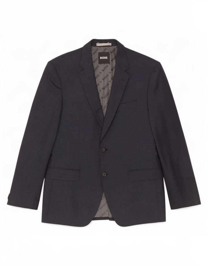 Hugo Boss Chaqueta Blazer de 2 Botones para Hombre UK 52 XL Lana Azul Marino