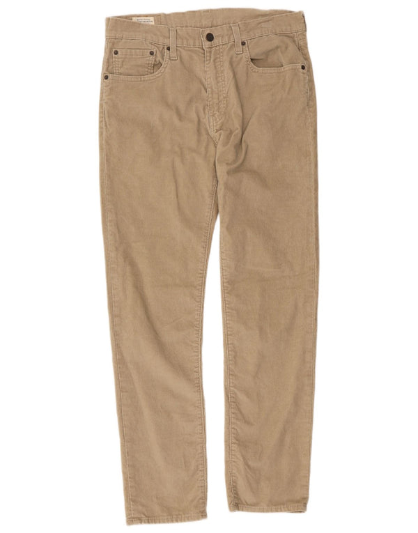 Levi's Mens 502 Tapered Pana Pantalones W32 L32 Algodón Beige