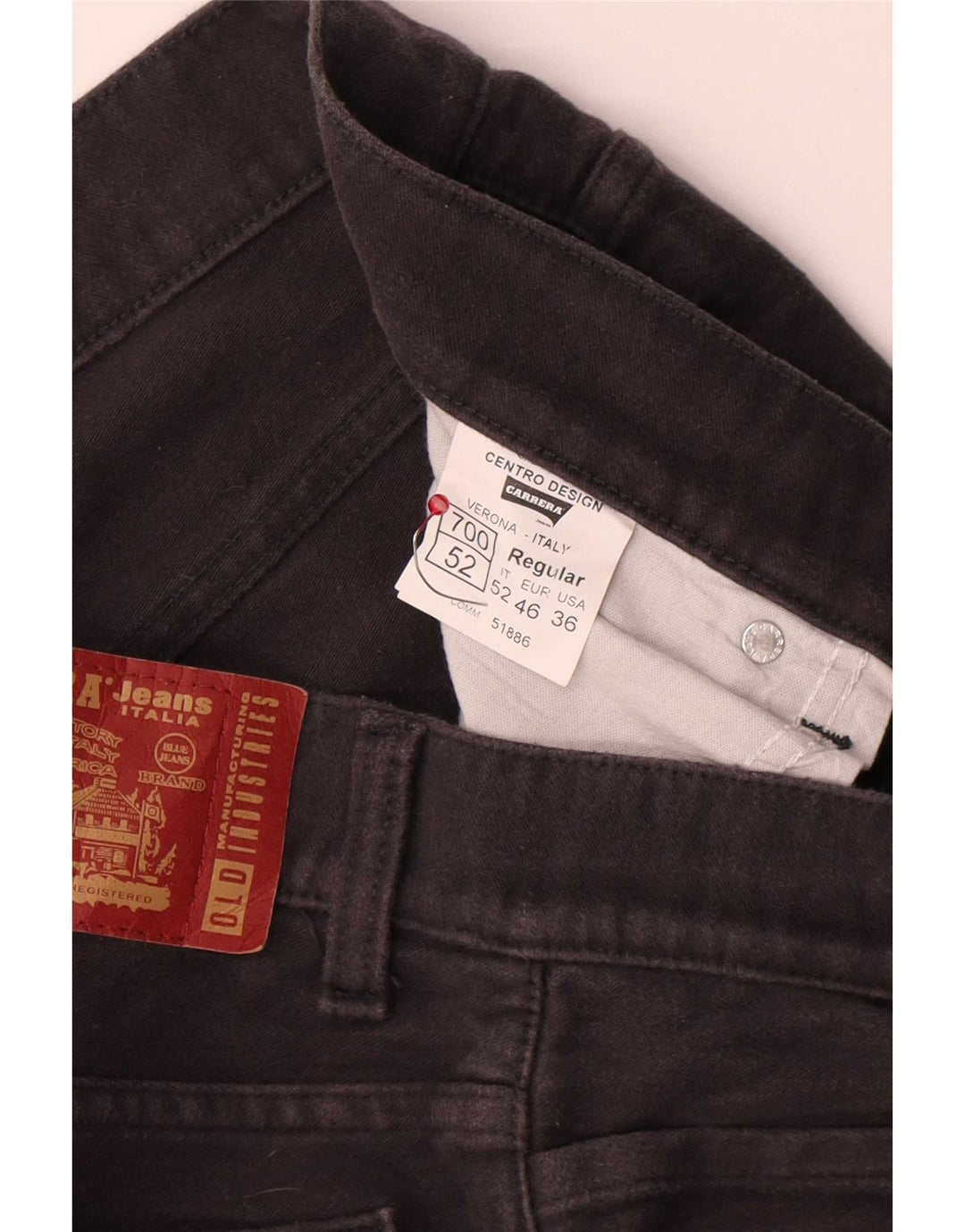 Carrera Mens 700 Regular Casual Pantalones W36 L32 Algodón Gris
