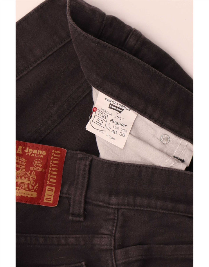 Carrera Mens 700 Regular Casual Pantalones W36 L32 Algodón Gris