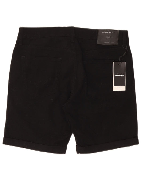 Jack & Jones Mens Regular Casual Shorts Medium W32 Algodón Negro