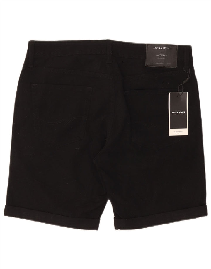 Jack & Jones Mens Regular Casual Shorts Medium W32 Algodón Negro