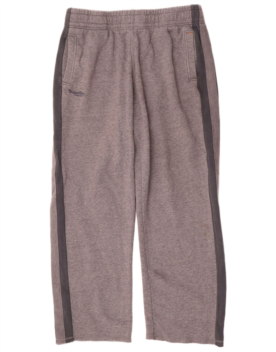 Superdry Hombre Pantalones De Chándal De Algodón Color Block Gris Grande