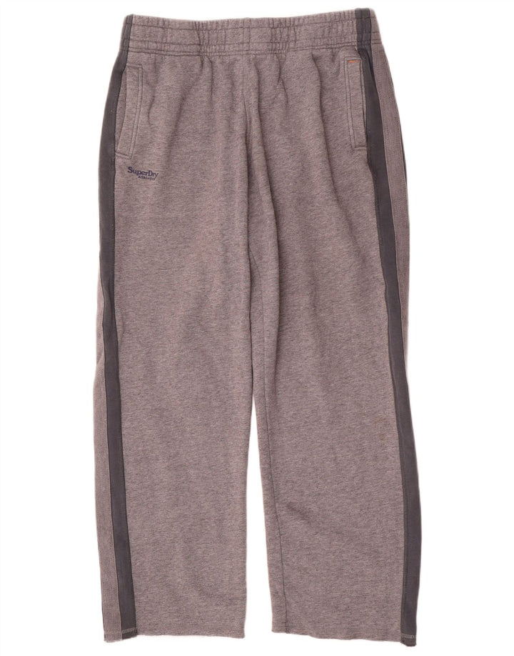 Superdry Hombre Pantalones De Chándal De Algodón Color Block Gris Grande