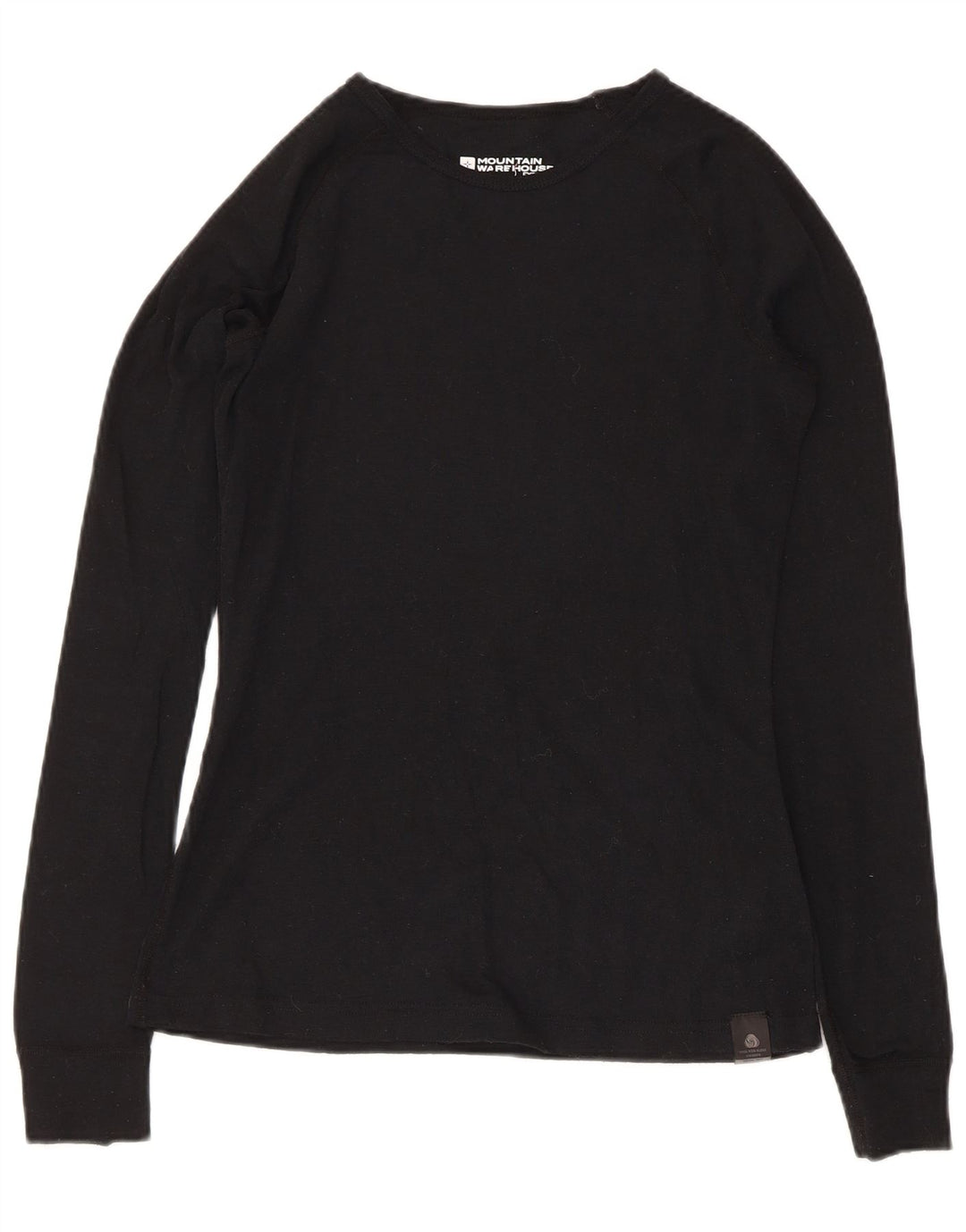 Mountain Warehouse Top para mujer de manga larga UK 8 Small Lana negra