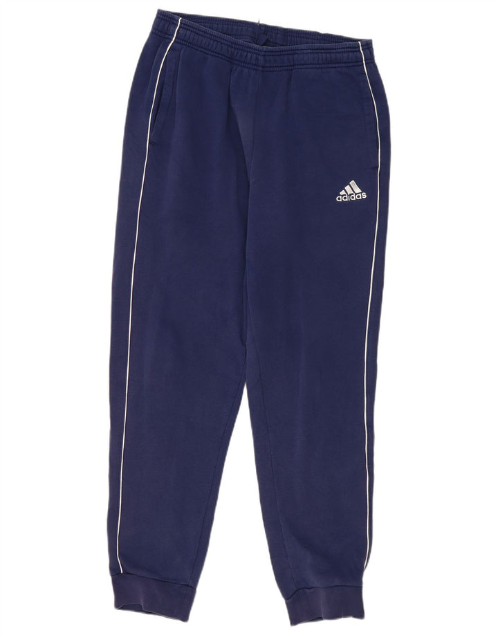 ADIDAS Hombre Chándal Pantalones Joggers Grande Azul Marino Algodón