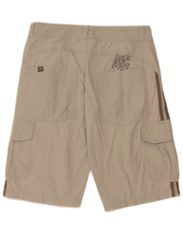 ADIDAS Pantalones cortos cargo para niños 13-14 años W30 Gris Algodón