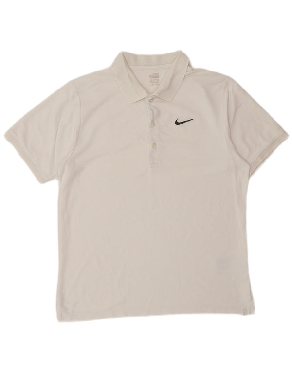 Polo NIKE Hombre Algodón Blanco Mediano