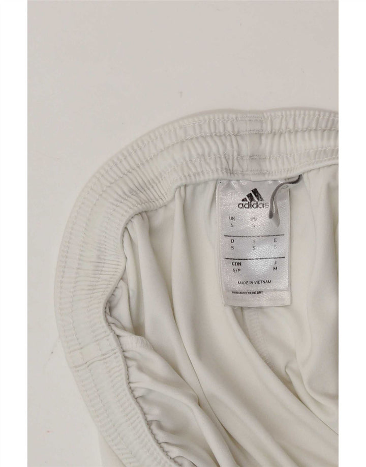 Adidas Mens Climalite Sport Shorts Pequeño Blanco Poliéster
