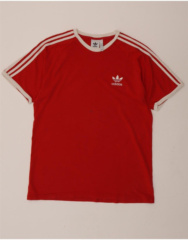 ADIDAS Camiseta Hombre Top Grande Algodón Rojo