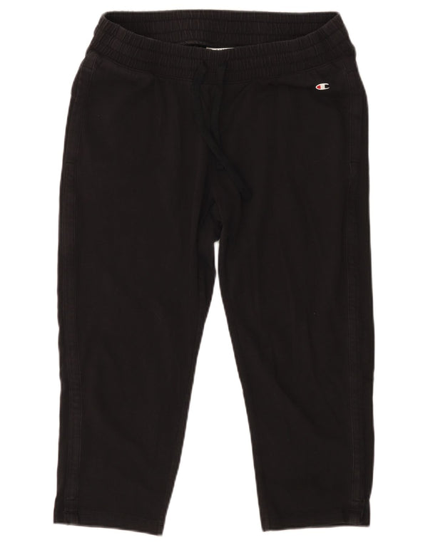 CHAMPION Pantalones Capri de Chándal para Mujer UK 18 XL Algodón Negro