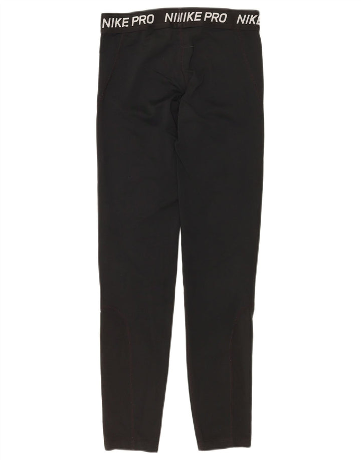 NIKE Leggings gráficos Dri Fit para niñas 12-13 años Grande Poliéster negro