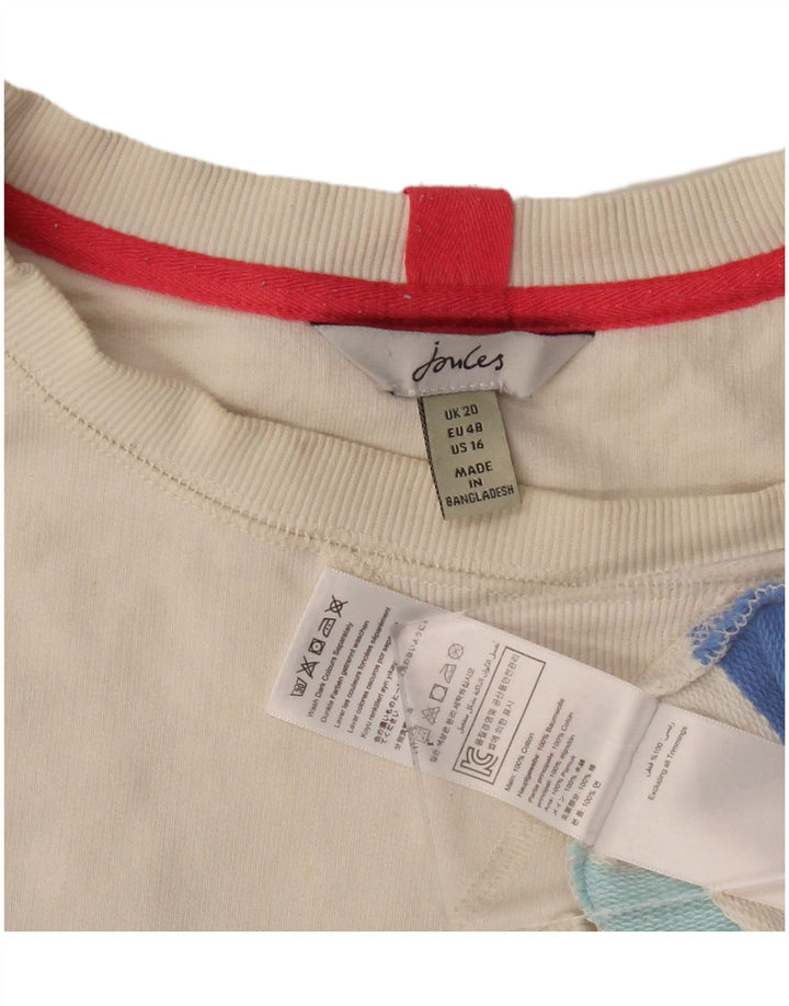 Joules Sudadera para Mujer Jersey UK 20 2XL Algodón a Rayas Multicolor