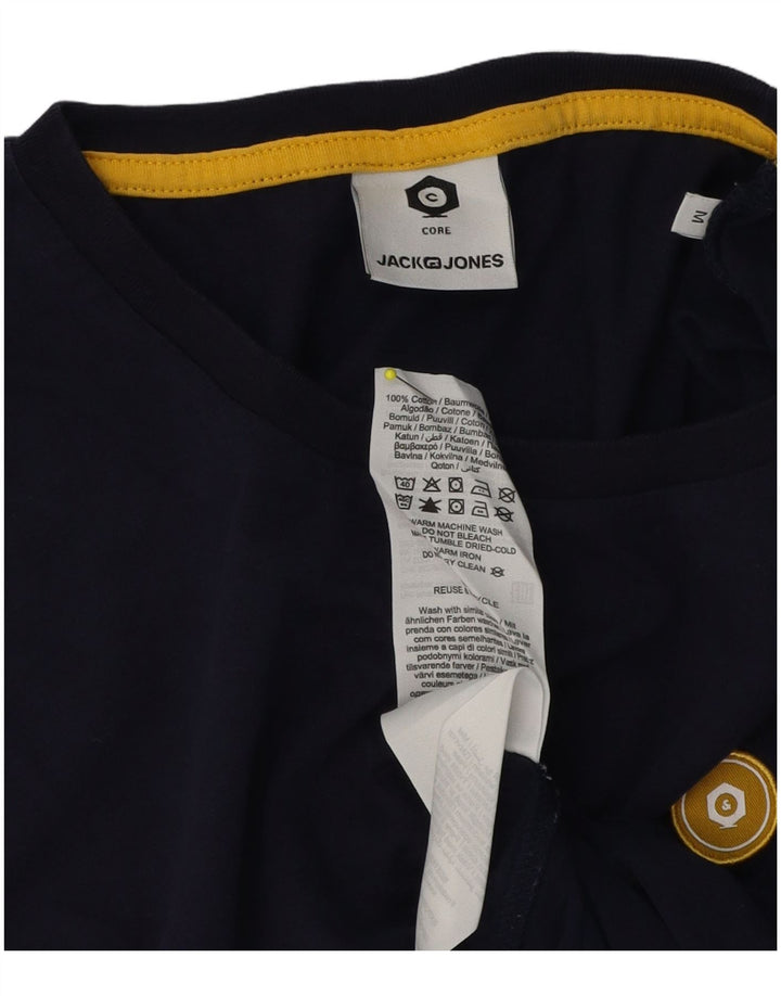 Camiseta Jack & Jones Hombre Top Medium Azul Marino Algodón