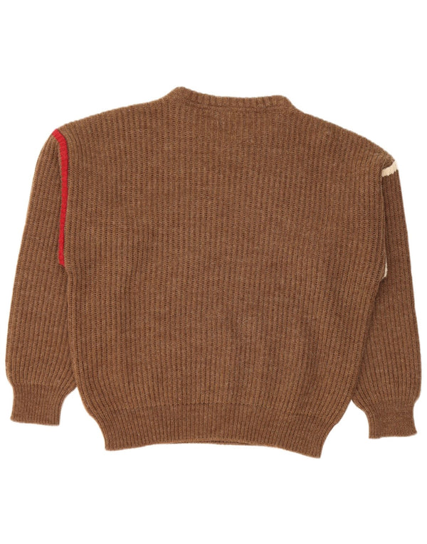 Setball Hombre Jersey De Cuello Redondo IT 50 Medium Brown Colorblock