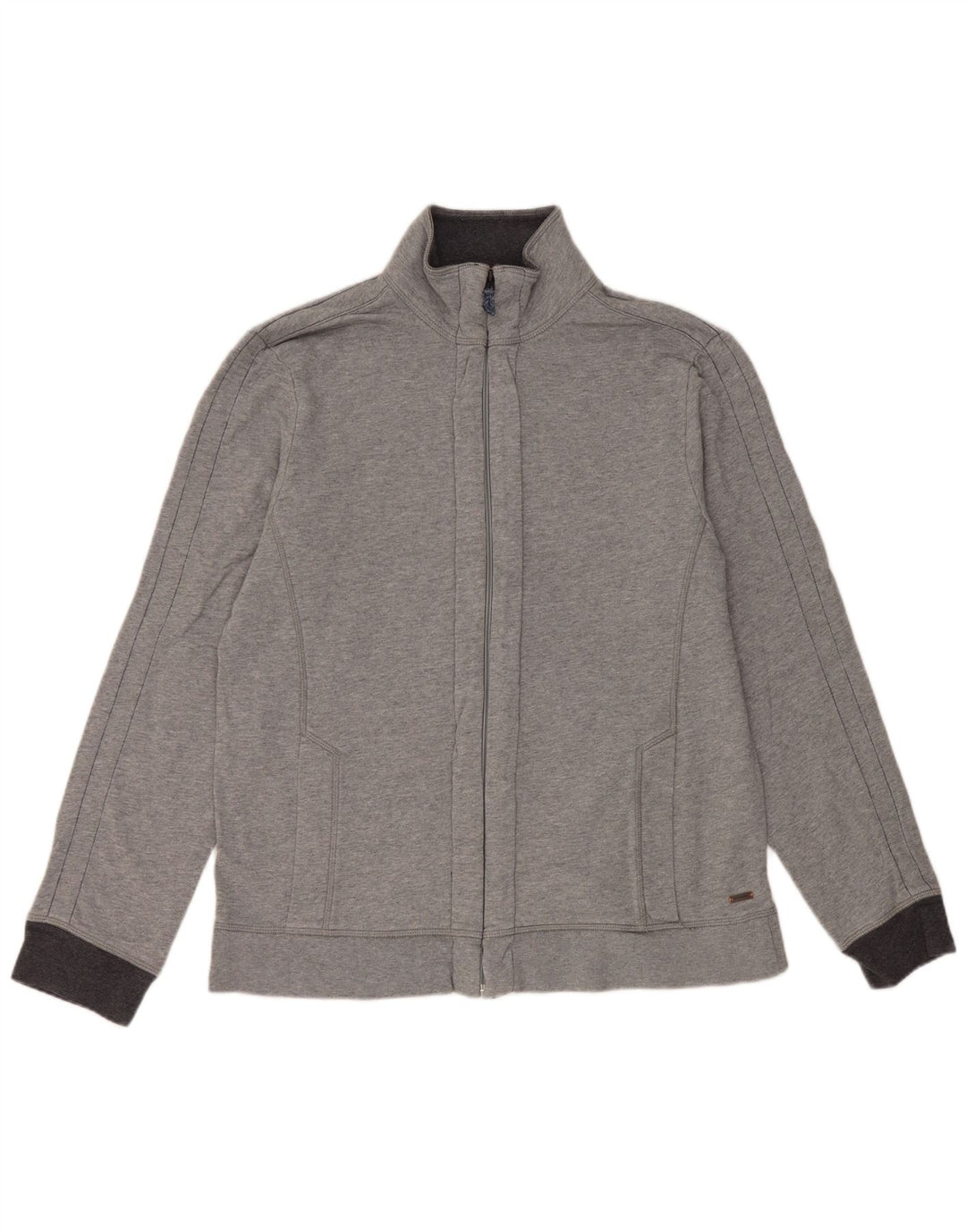 Hugo Boss Hombre Chándal Top Chaqueta XL Gris Algodón