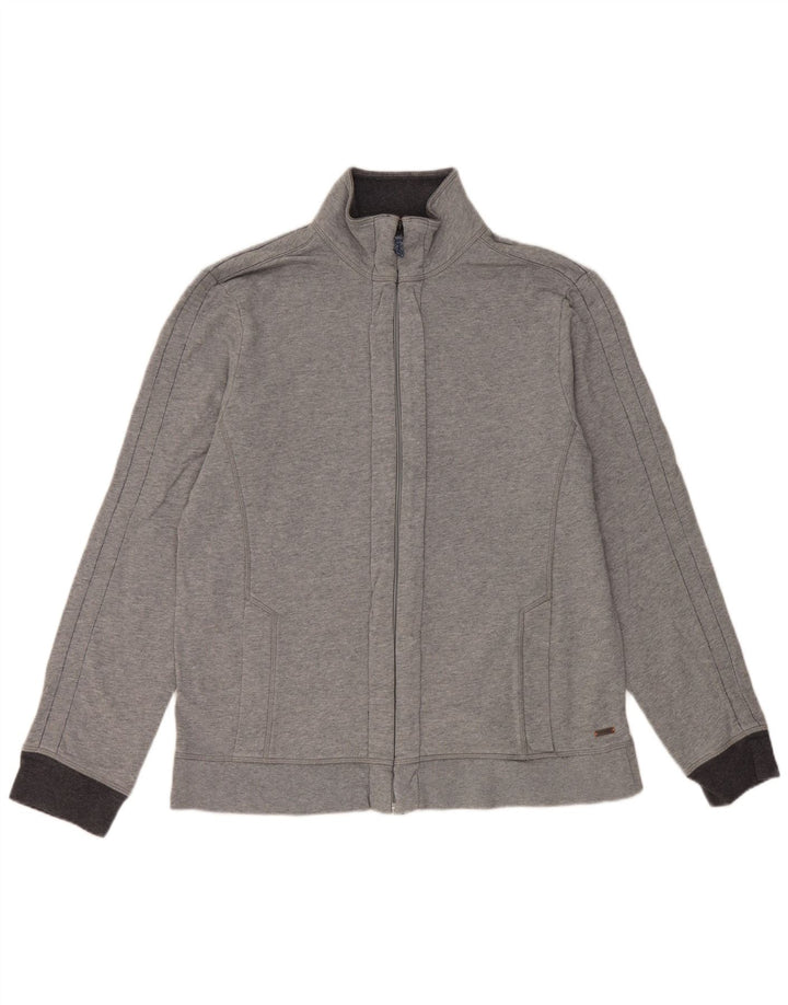 Hugo Boss Hombre Chándal Top Chaqueta XL Gris Algodón