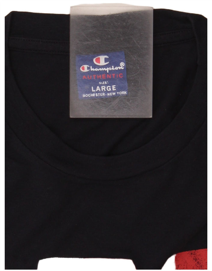 CHAMPION Camiseta gráfica para hombre Top grande azul marino