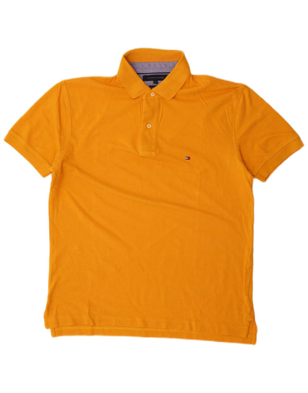 Polo Tommy Hilfiger para hombre de algodón amarillo grande