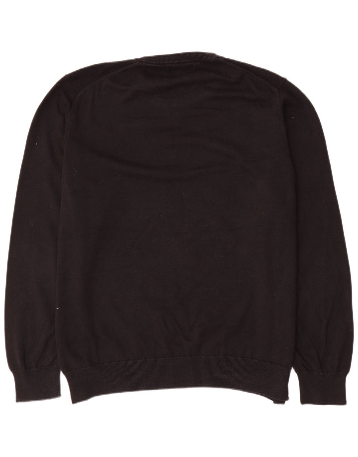 Marks & Spencer - Jersey de cuello redondo para hombre, talla 3XL, algodón negro