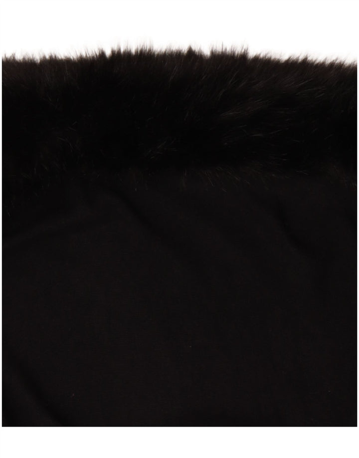 Vintage Mujer Poncho Abrigo Un Tamaño Negro