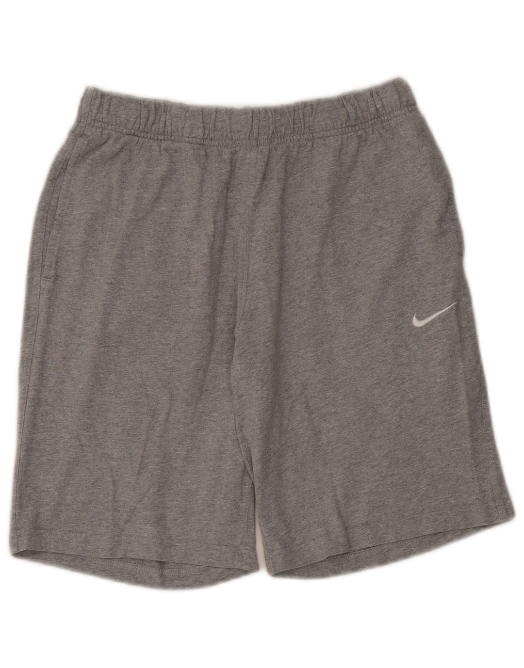 Pantalones cortos deportivos Nike para hombre de algodón gris medio