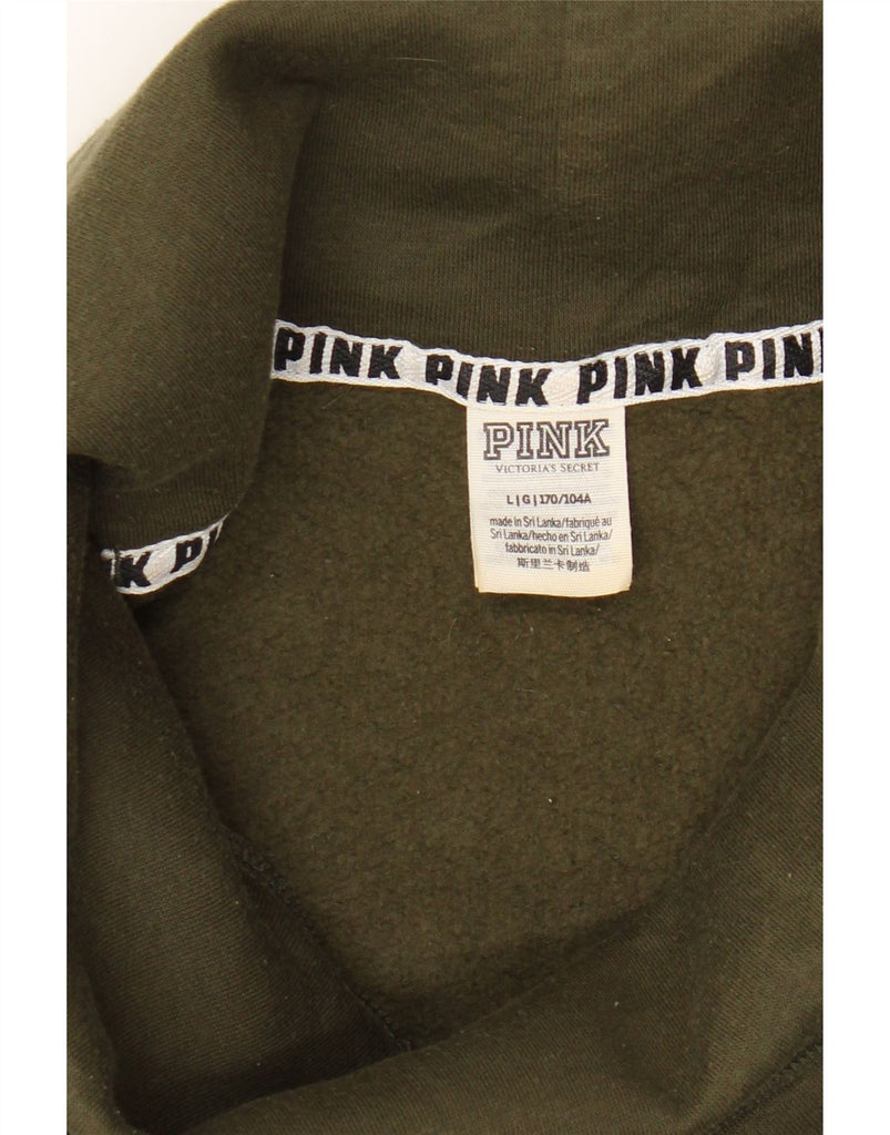 VICTORIAS SECRET Womens Pink Oversized Sweatshirt Jumper UK 16 Large Green Vintage Victorias Secret and Second-Hand Victorias Secret from Messina Hembry 