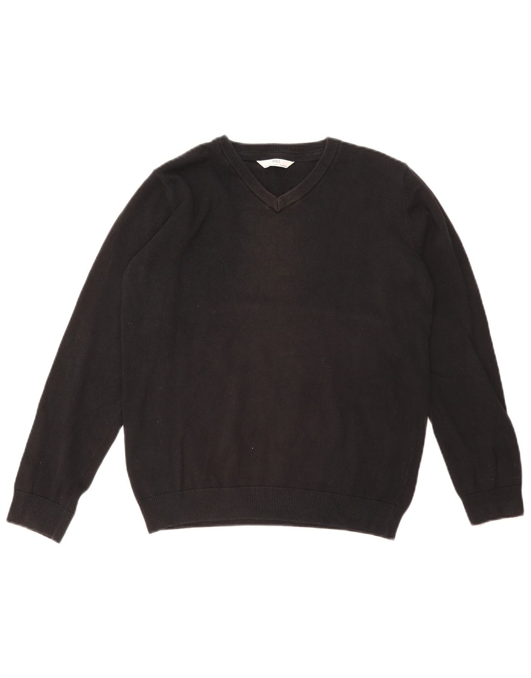 Marks & Spencer Jersey con cuello en V para niños 13-14 años Negro