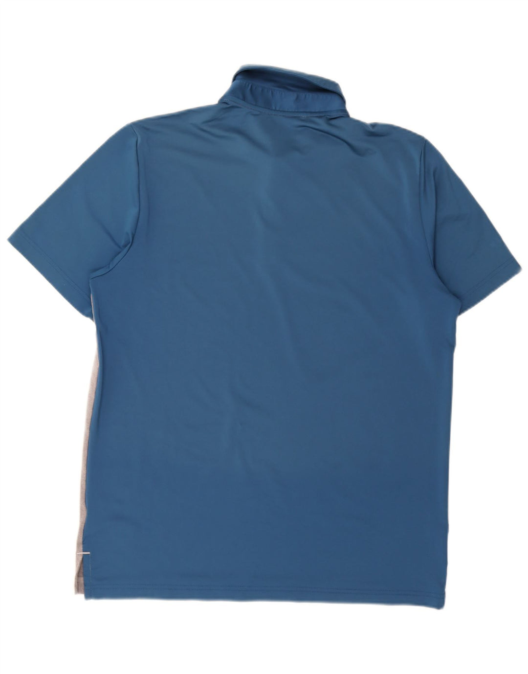 Polo Adidas Hombre Grande Gris Colorblock Poliéster