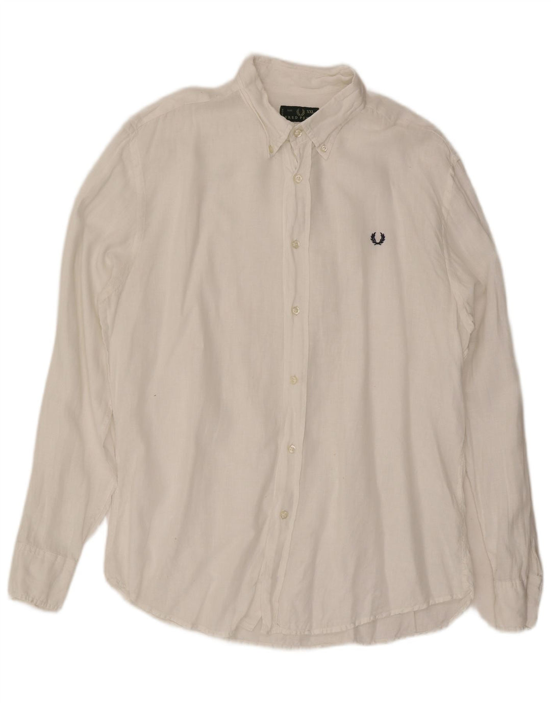Camisa Fred Perry Hombre 2XL Lino Blanco