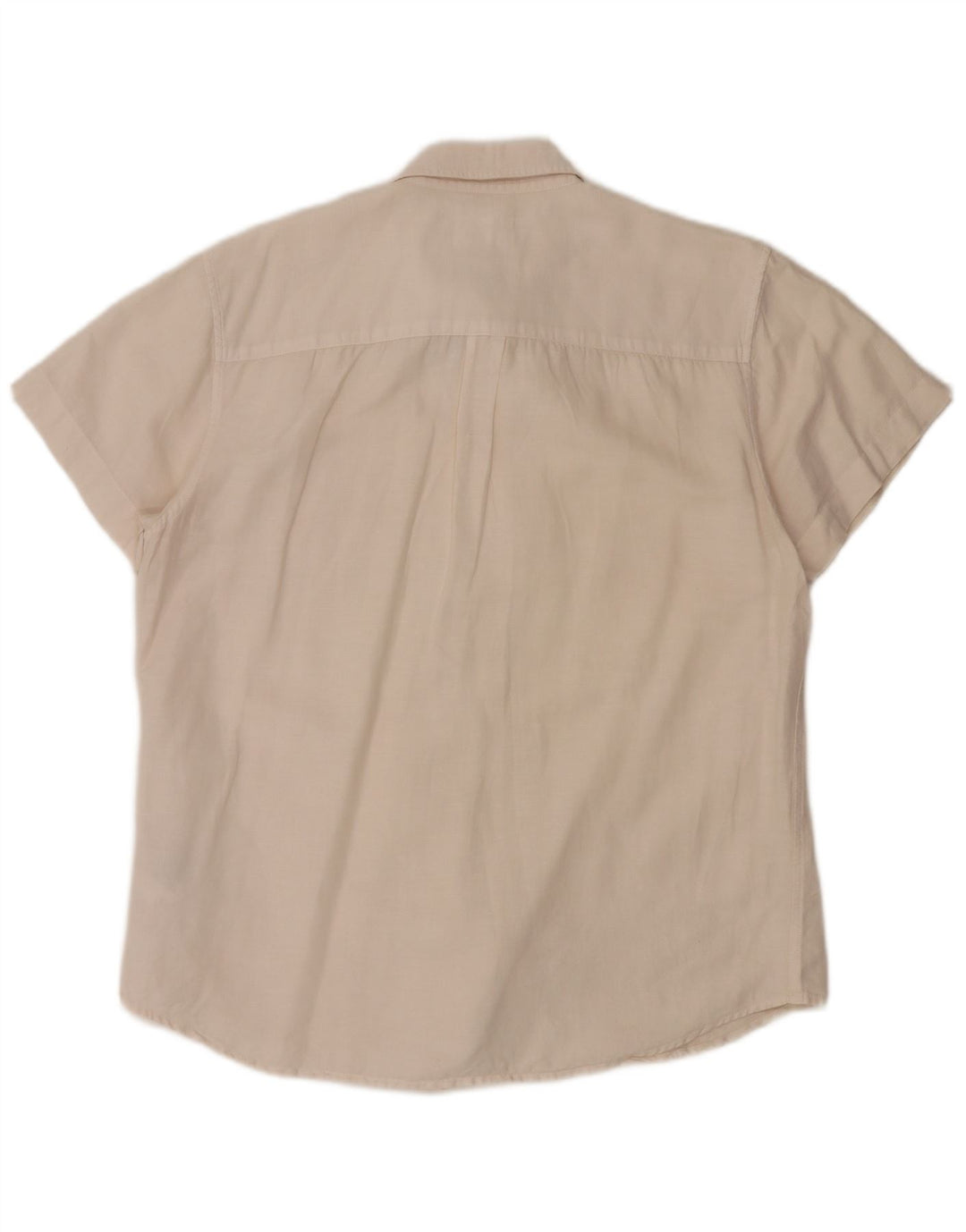 Wrangler Camisa Regular Fit De Manga Corta Para Hombre Lino Blanco Roto Grande