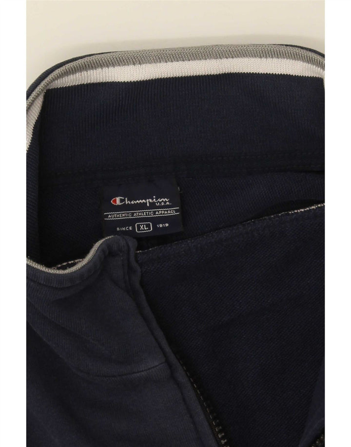 Champion Chaqueta de chándal para hombre XL Azul marino Colorblock