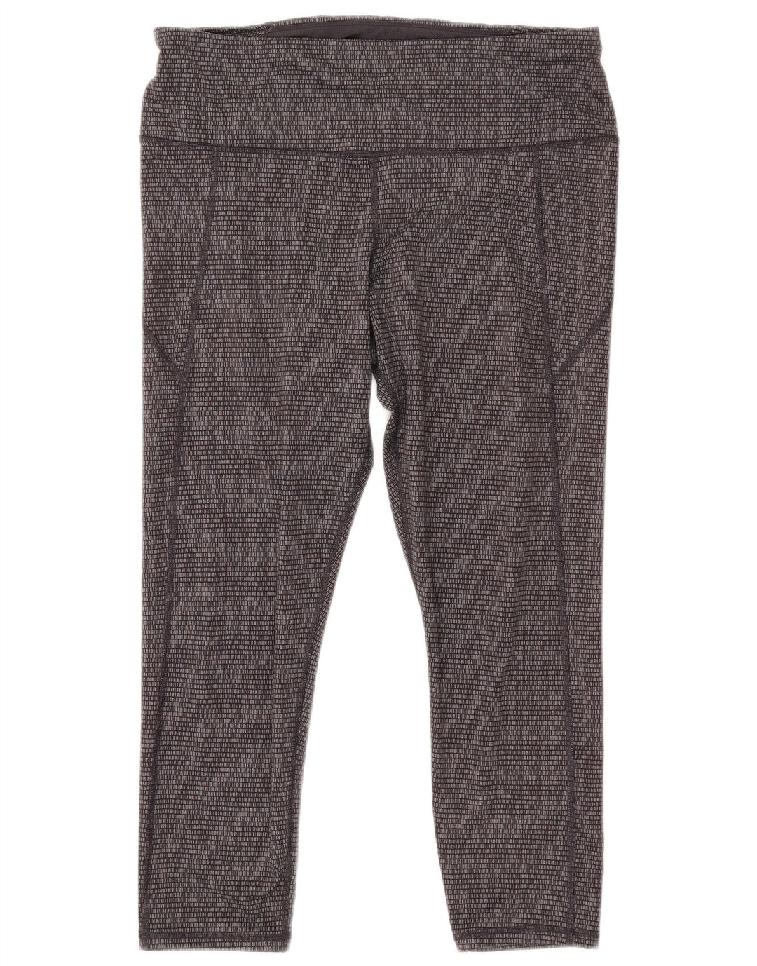 UNDER ARMOUR Leggings cortos ajustados para mujer ES 40 XL Gris Geométrico