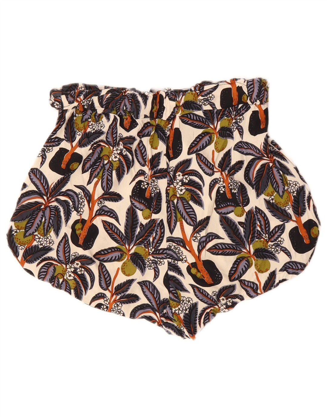 Zara Mujer Shorts Casuales Small W26 Multicolor Floral