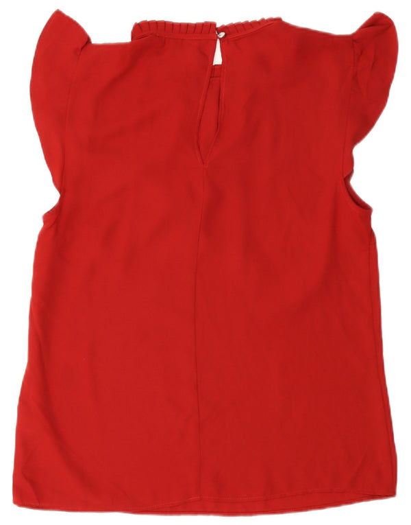 Blusa Oasis para mujer Top UK 10 Small Poliéster rojo
